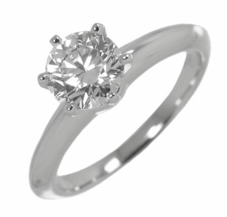 Tiffany ソリティア ダイヤリング